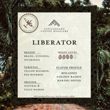 Afficionado Coffee Roasters | Medium Roast Arabica Coffee | 12 Ounce Bag (Liberator, Whole Bean)