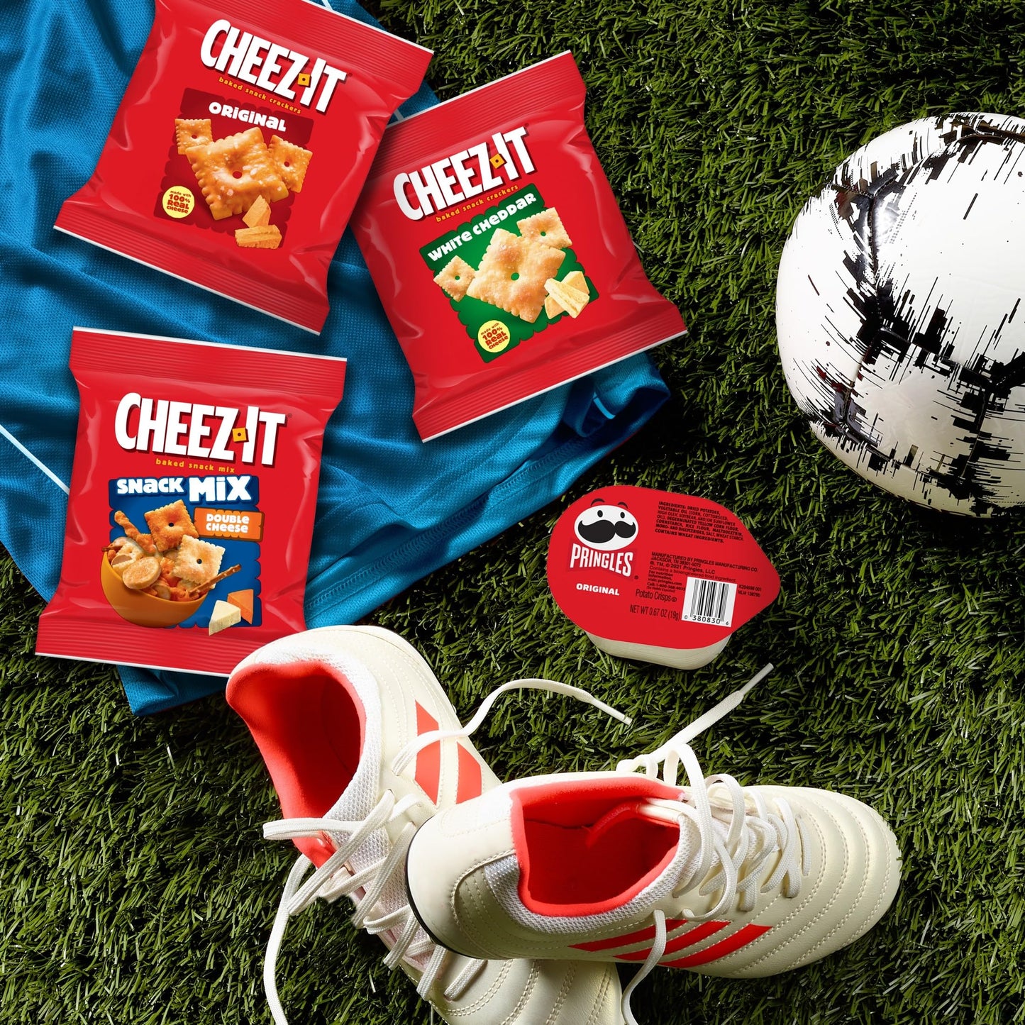 Cheez-It, Pringles, Lunch Snacks, Variety Pack, 16.95oz Box (20 Packs)