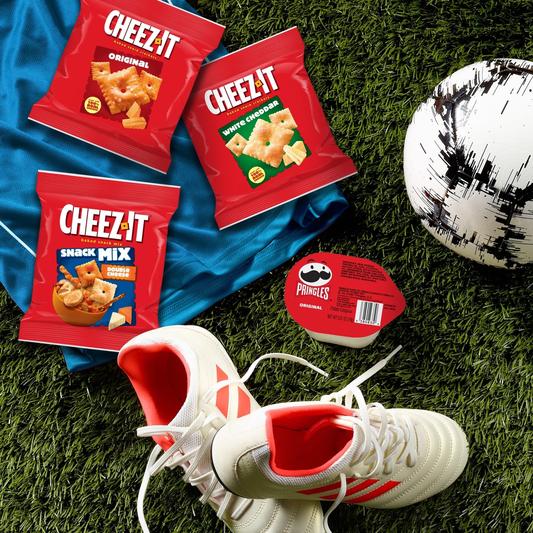 Cheez-It, Pringles, Lunch Snacks, Variety Pack, 16.95oz Box (20 Packs)