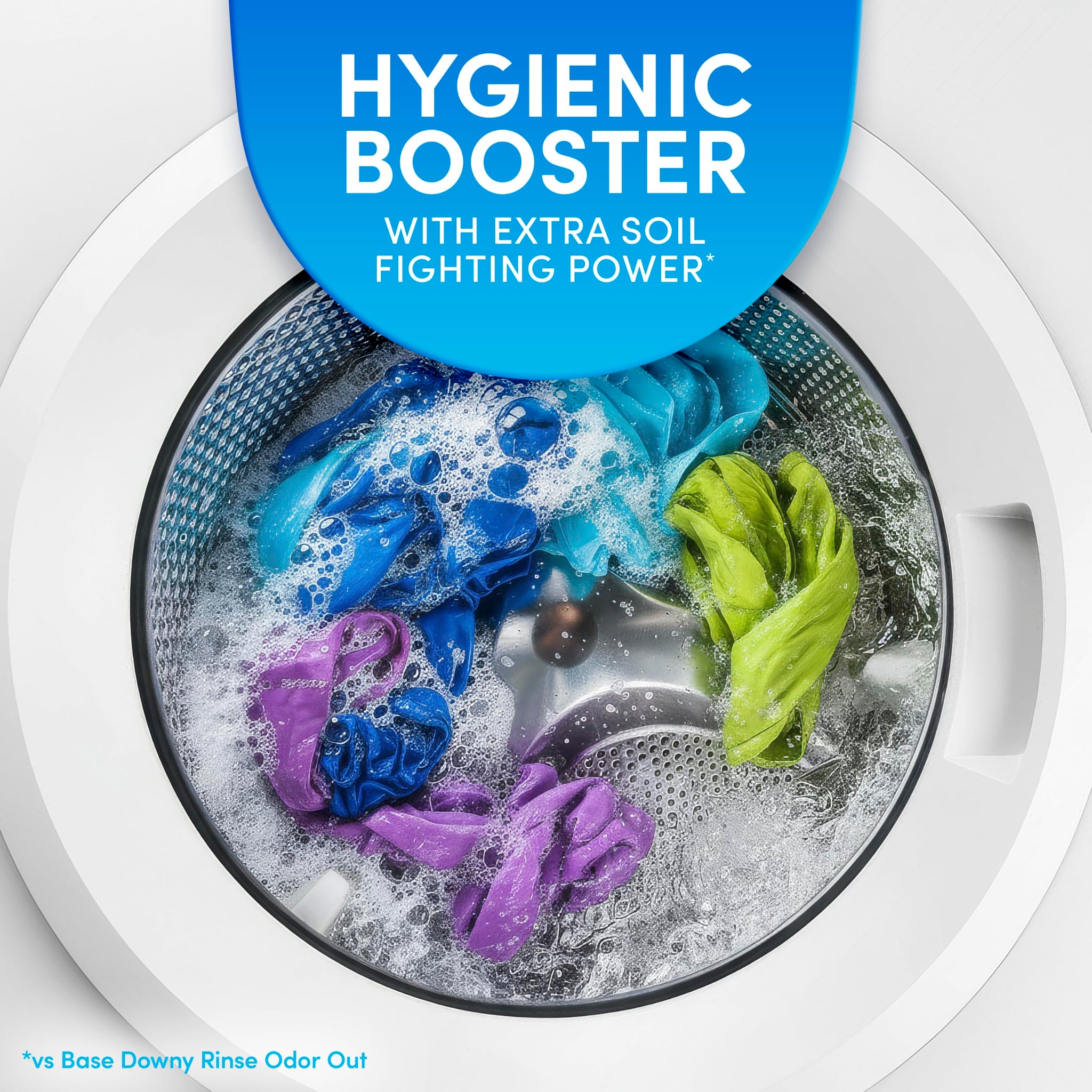 Downy RINSE & REFRESH Laundry Odor Remover and Fabric Softener for Activewear, Active Fresh Scent, 48 oz