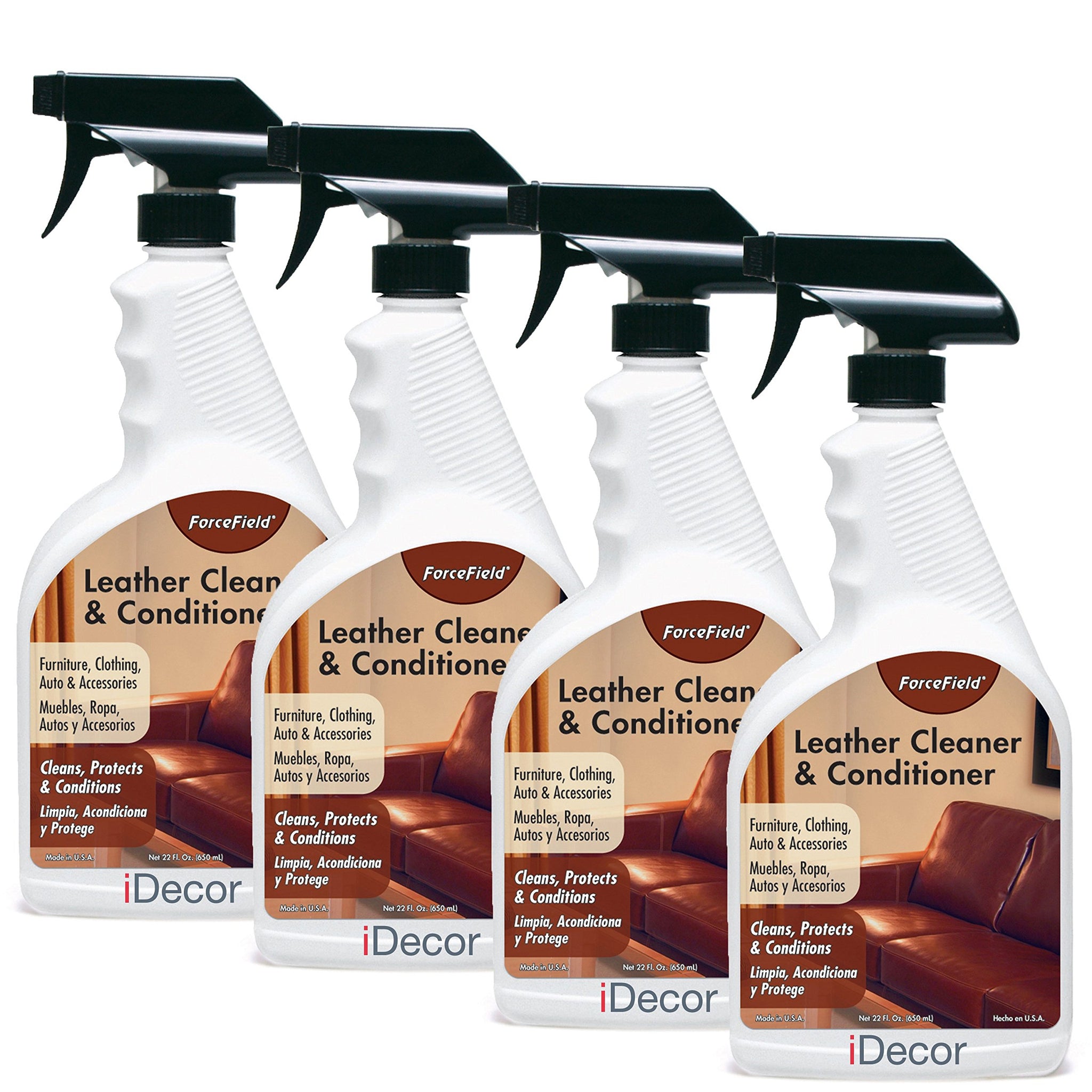 ForceField® Leather Cleaner and Conditioner - 22oz (4 pack)