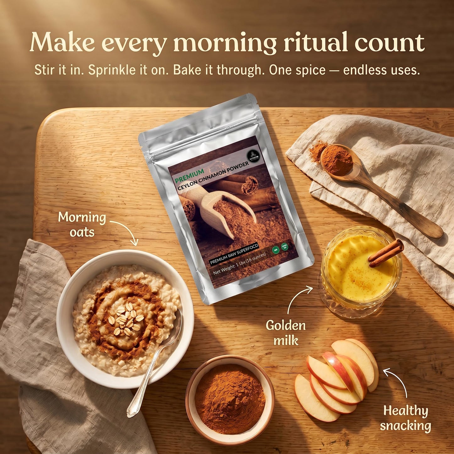 Ceylon Cinnamon Powder (1lb), Ground Premium Quality by Naturevibe Botanicals | Gluten-Free, Keto Friendly & Non-GMO (16 ounces)