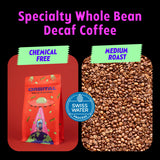 Orbital Cozy Space Decaf Coffee - Medium Roast Whole Bean, Swiss Water Process, Single Origin Guatemala - Smooth, Non-Bitter, Low Acid, Clean