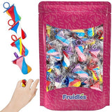 The Dreidel Company Swirl Sucker Candy, Rainbow Swirl Rings Candies, Mixed Fruit Flavor, Individually Wrapped Sucker (Pacifier Swirl Sucker, 10-Pack