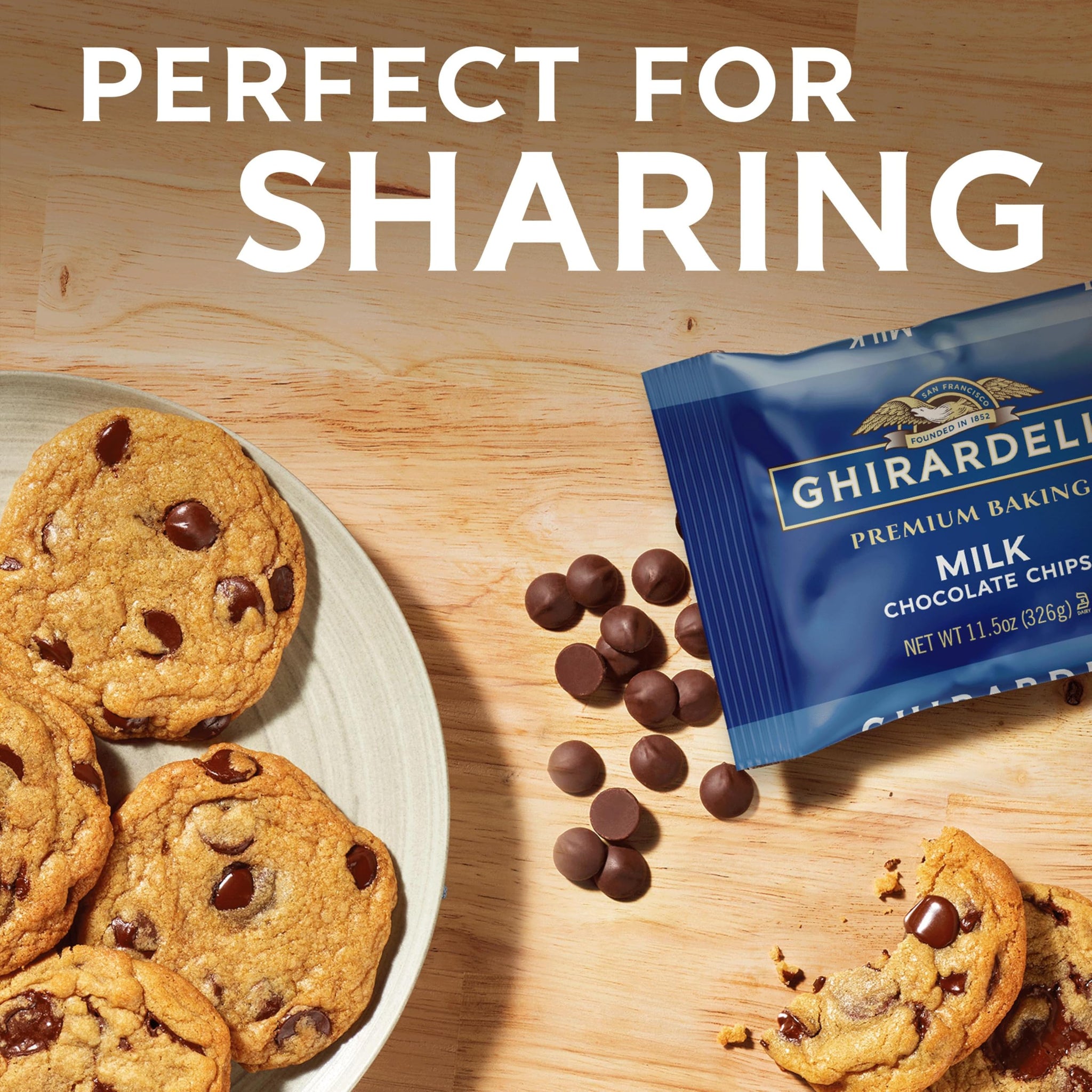 Ghirardelli, Milk Chocolate Chips, 11.5 oz
