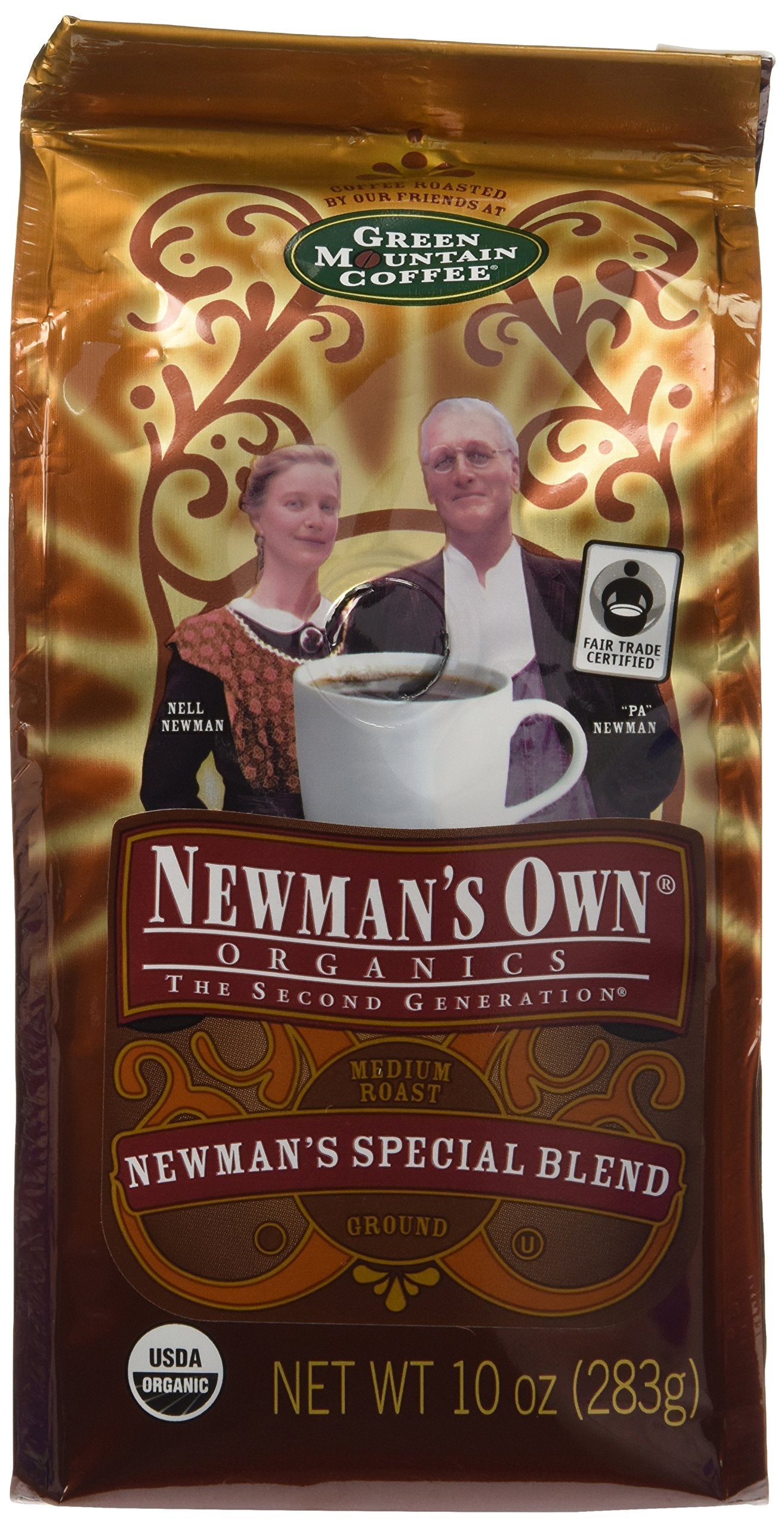 Newman's Own Organic Special Blend Ground Coffee, 10-Ounce Bags (Pack of 3)