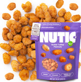 Nutic Gourmet Butter Toffee Peanuts - 1 lbs of Crunchy, Candied Peanuts for Snacking - Sweet & Toasted Nut Mix with a Butter Flavor - Ideal