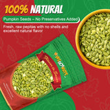 We Got Nuts Pumpkin Seeds Healthy Snacks 4 Lbs (64oz) Bag | Raw Pepitas No Preservatives Added, Non-GMO, 100% Natural With No Shell | For Baking