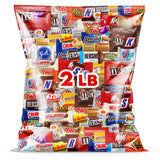 Bulk Chocolate Candy Variety Pack 2 Pound - Individually Wrapped Assorted Chocolate Candy Bars Party Candy Assortment for Birthdays, Gifts & Treats
