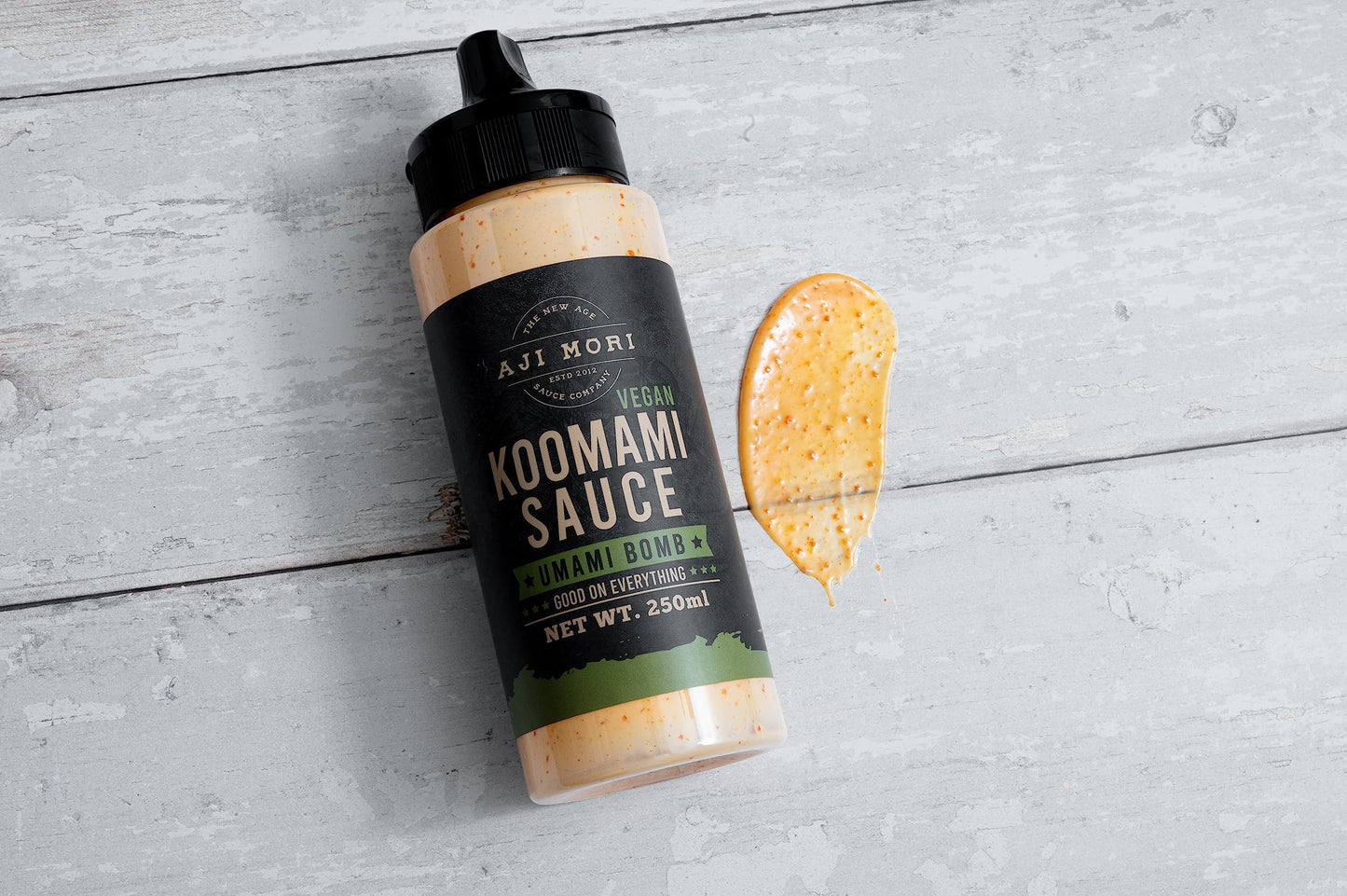 Aji Mori Vegan Koo Mami Spicy Mayo Umami Bomb - Vegan Mayonnaise with Chili & Authentic Asian Flavor Hot Sauce - Elevate any Dish Like Sushi, Sandwich