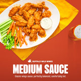 Buffalo Wild Wings Medium Buffalo Sauce, 12 fl. oz., Perfect Dipping Sauce, Chicken Marinade, Wing Seasoning and Burger Topping, Enjoy a Medium