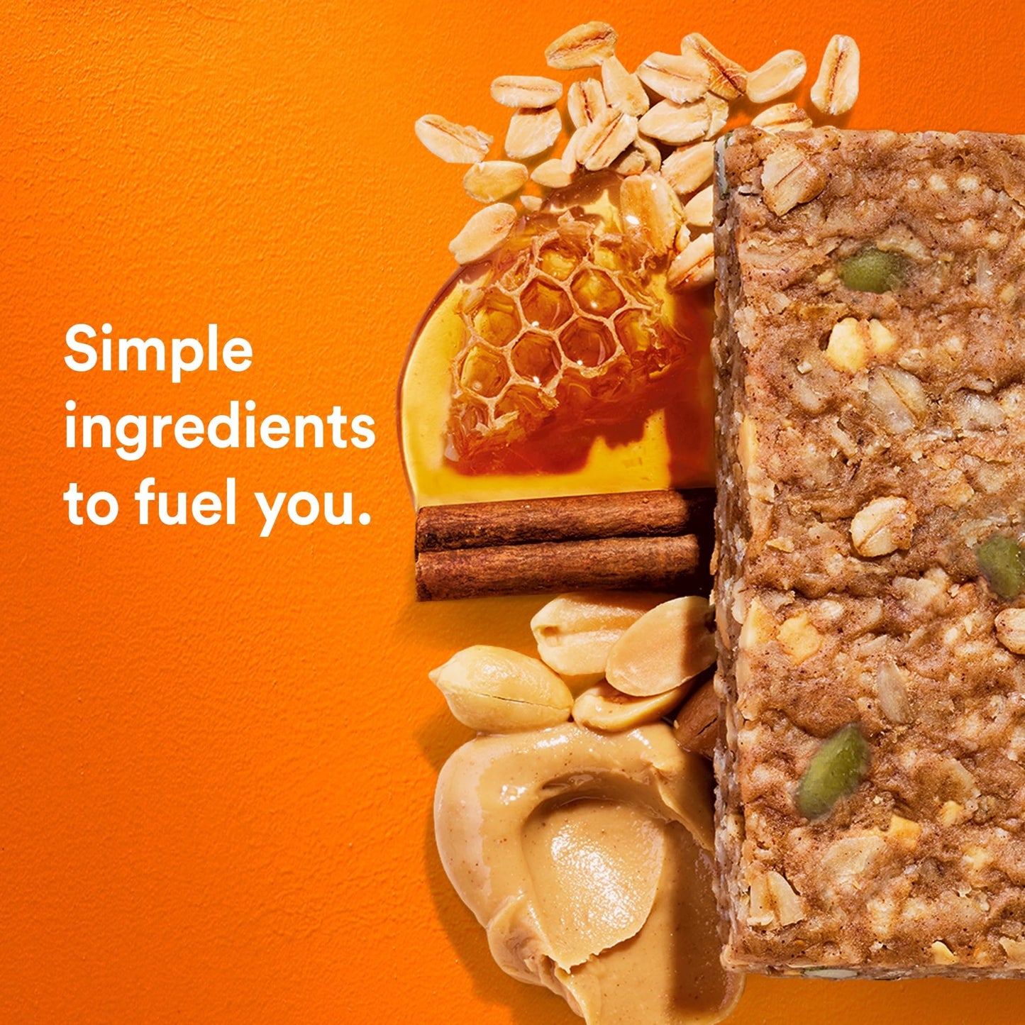 RXBAR Nut Butter and Oat Protein Bars, Protein Snacks, Snack Bars, Honey Cinnamon Peanut Butter, 23.2oz Box (12 Count)