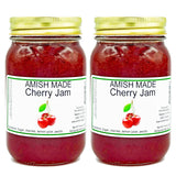 Amish Cherry Jam - Two 16 Oz Jars