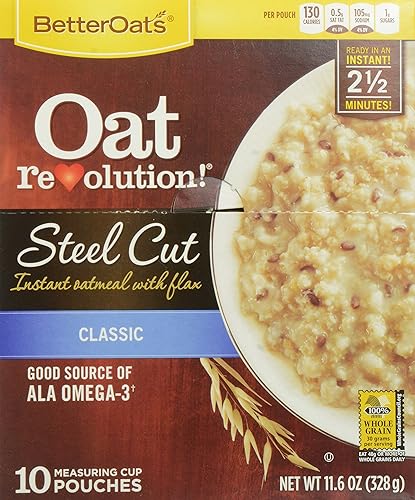 MOM Brands Better Oats Revolution Steel Cut, Classic, 11.6 Ounce