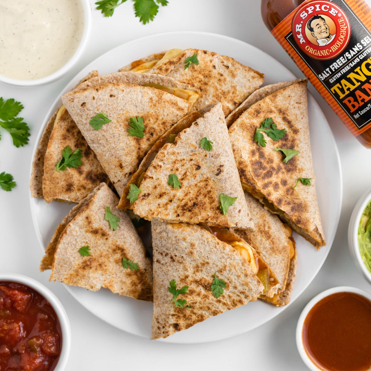 Mr. Spice Organic Hot Sauce, Salt Free Tangy Bang Hot Sauce (0mg/serving), Gluten Free, Low Sodium Sauces for Marinade, Grill & Air Fryer, No Salt
