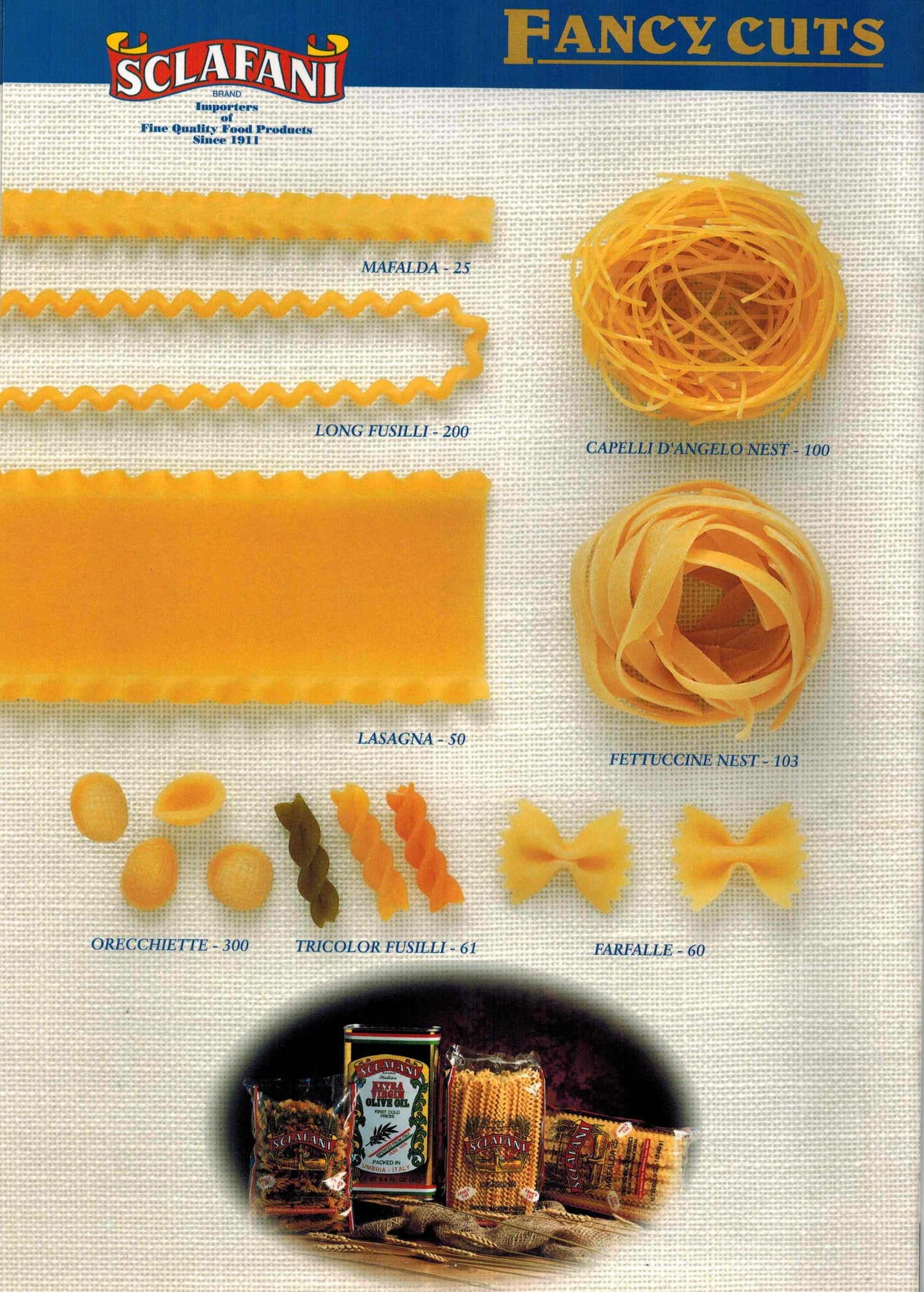 Malfada #25 Fancy Cut Pasta Case of Twenty (20) 1 .lb Pouches
