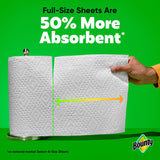 Bounty Full Sheet Paper Towels, White, 2 Triple Rolls = 6 Regular Rolls (Packaging May Vary)