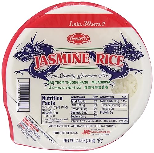 Dynasty Jasmine Cooked Rice, 7.40 Ounce