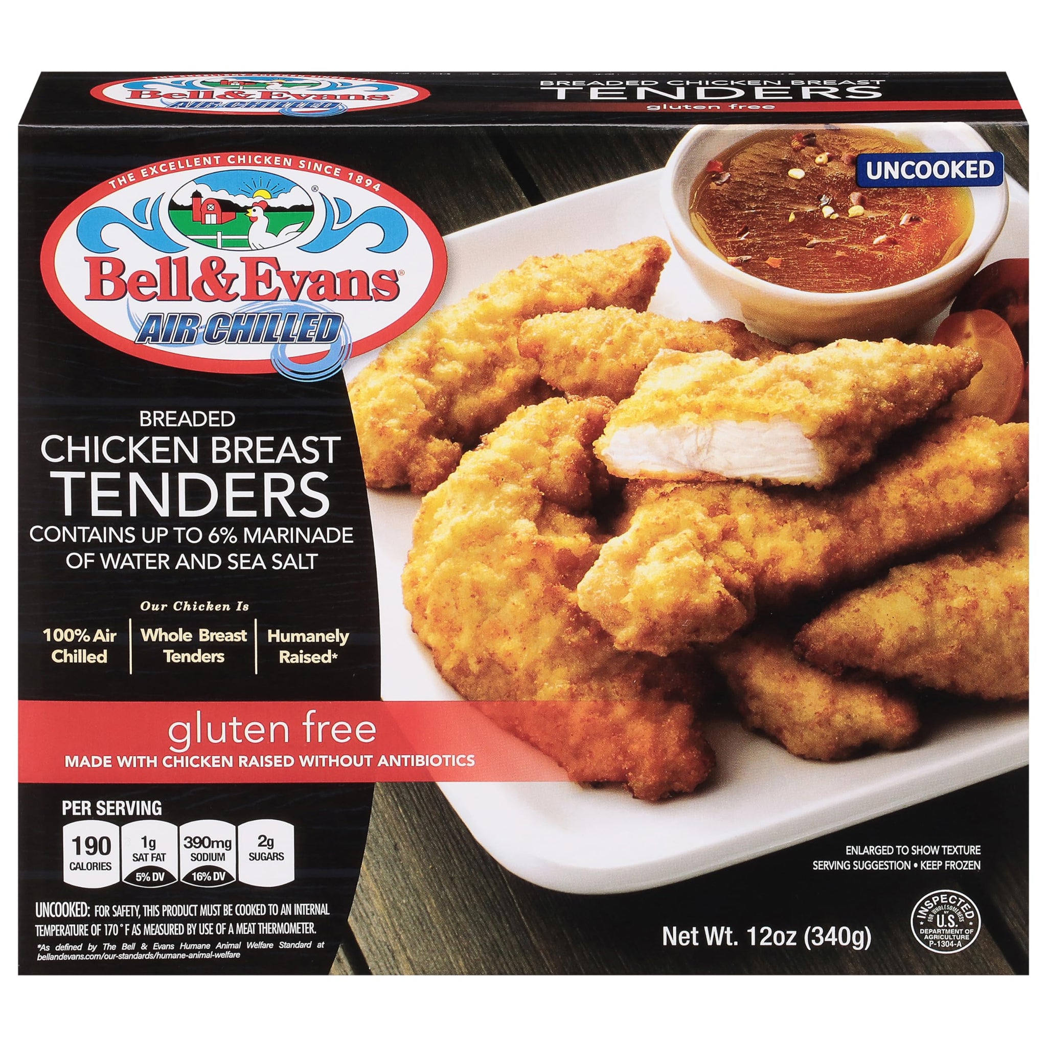 Bell & Evans Gluten-Free Breaded Chicken Breast Tenders, 12 OZ