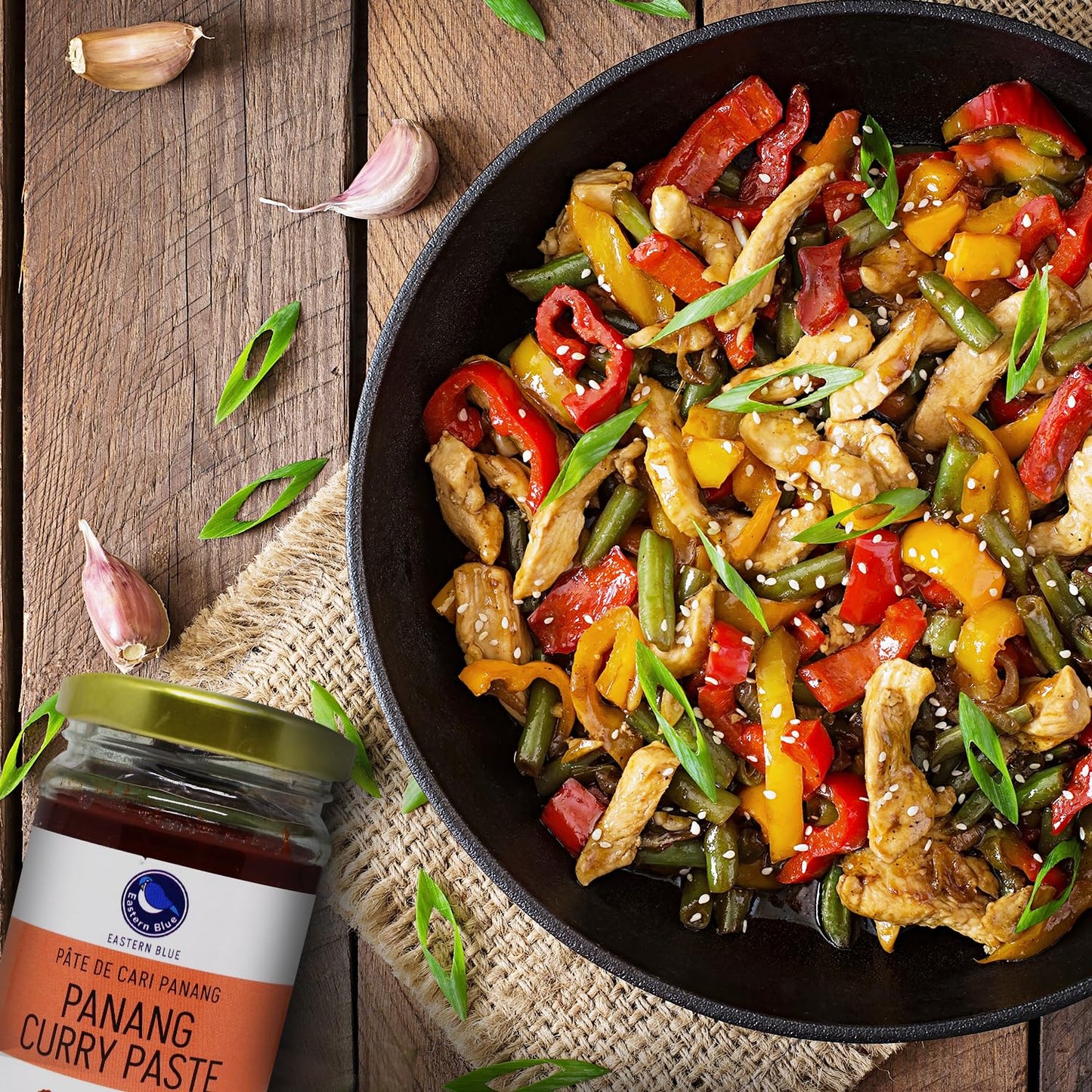 Eastern Blue Curry Paste - Panang Thai Curry Paste | Authentic Thai Curry Paste for Tasty Dishes and Curries | Vegan, Gluten Free & Nuts Free Panang