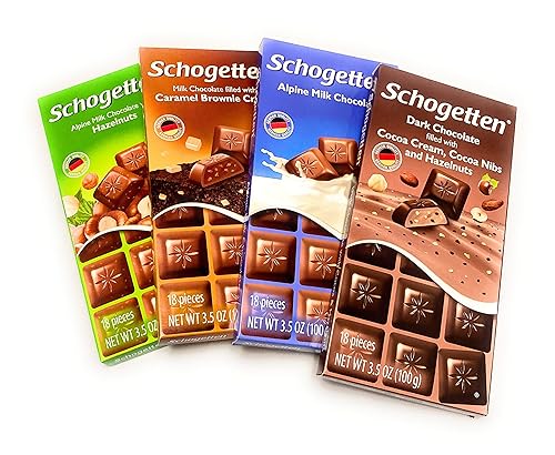 Schogetten German Chocolate Variety Pack (Bundle of 4)…