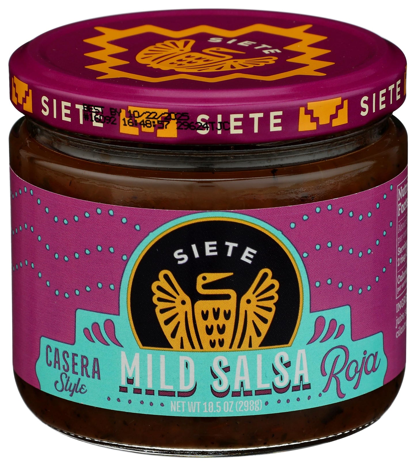 Siete Salsa Mild Casera 10.5 OZ