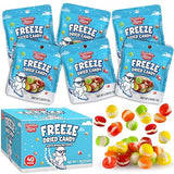 40 Pack Freeze Dried Candy- 10 Pcs Per Bag - Bulk Candy - Resealable Bag For, Kids, Adults, School, Party, Birthday, 3 Delicious Flavors