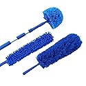 Webster Cobweb Duster and Spider Web Kit, Reach High Ceilings 18 To 20 Foot With Extension Pole and 3 Multi Use Heads