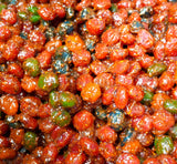 DULCES ENCHILADOS Fruit GUSHERS, fruity gummies tossed in Mexican chamoy and spices, 1-5oz Cup