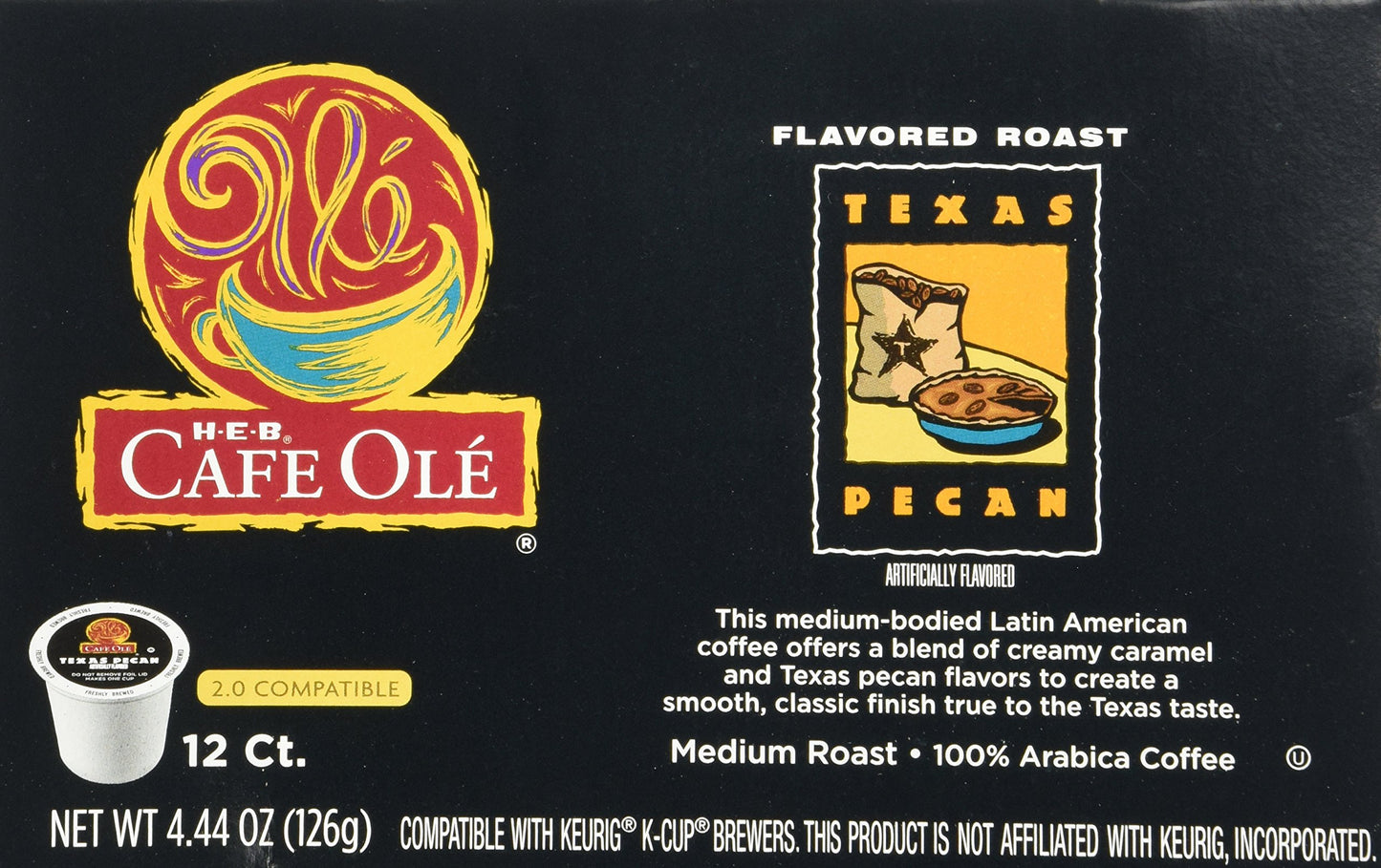 H.E.B. Texas Pecan 12 Count single-brew TWO-PACK
