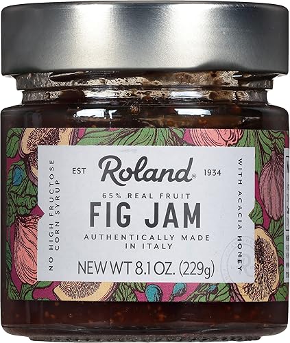 Roland Foods Fig Jam, Specialty Imported Food, 8.1 Ounce Jar, Pack of 1