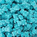 Sour Gummi Bears Candy 2-Pound Bag | Blue Raspberry Chewy Candy | Gelatin Free Blue Gummies for Baby Showers, Gender Reveal, Party Favors, and Buffets