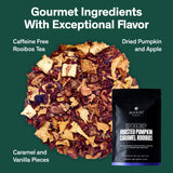 August Uncommon Psychocandy Loose Leaf Tea - Roasted Pumpkin Caramel South African Rooibos Tea - Vegan, Gluten-Free & Non-GMO - Creamy Caramel Flavor