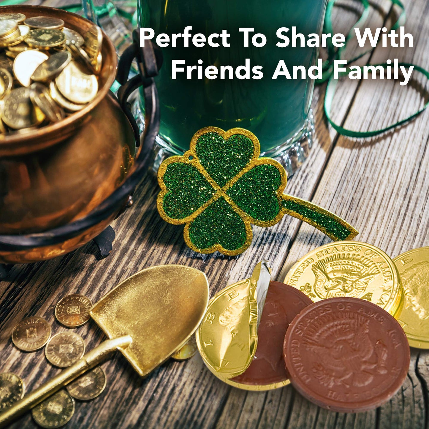 R.M. Palmer Milk Chocolate Gold Coin Half Dollars, Bulk Bag, Fun Sized, Treats, Candy, and Snacks (5 Pound (Pack of 1))