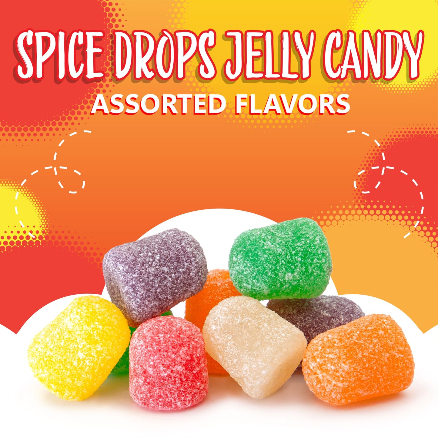 Spice Drops 3 Pound Bag | Spiced Gum Drops Candy | Assorted Flavors Old Fashioned Candy | Cinnamon, Peppermint, Spearmint, Wintergreen, Clove, Anise