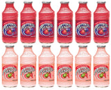 LUV-BOX Variety MISTIC JUICE DRINK pack , pack of 12 , 16 fl oz , Glass bottle , GRAPE STRAWBERRY , KIWI STRAWBERRY