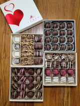 Gourmet Assorted Chocolate Gift Set - 64-Piece Luxury European Truffle Chocolates - Kosher, Dairy Free Valentine’s Day Candy Gift Boxes for Women