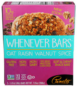 Pamela's Whenever Bars, Oat Raisin Walnut Spice, 5 ct