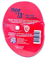 Friday The 13th Jason Mask Cleaver Cherry Sours Candy Tin