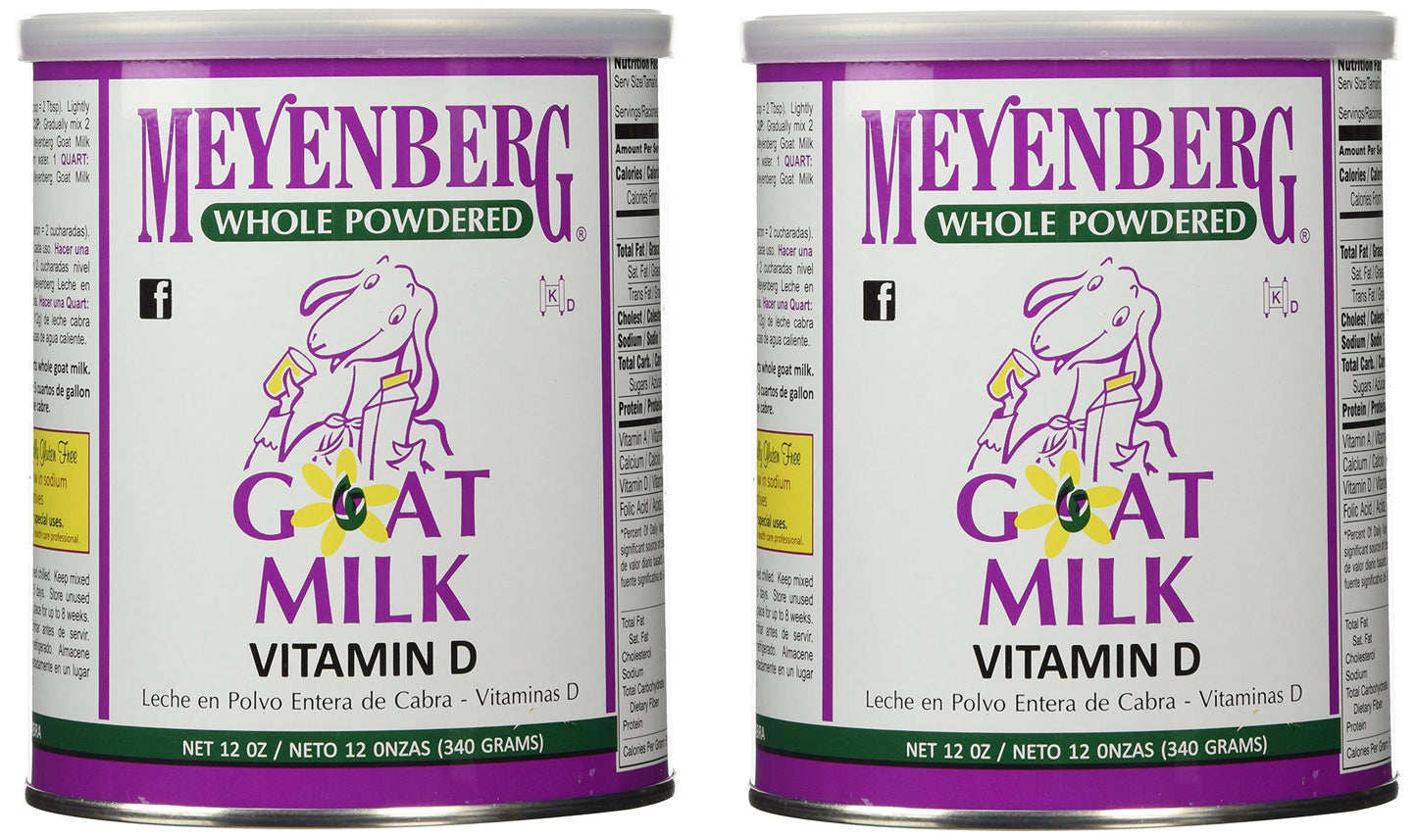Meyenberg - Meyenberg Goat Milk (Powdered), 12 oz powder (Pack of 2)