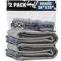 Chemical Guys Waffle Weave Gray Matter Microfiber Drying Towel 2 Pack, Huge Car Drying Towels for Faster Coverage on Paint, Glass, Wheels, and Trim