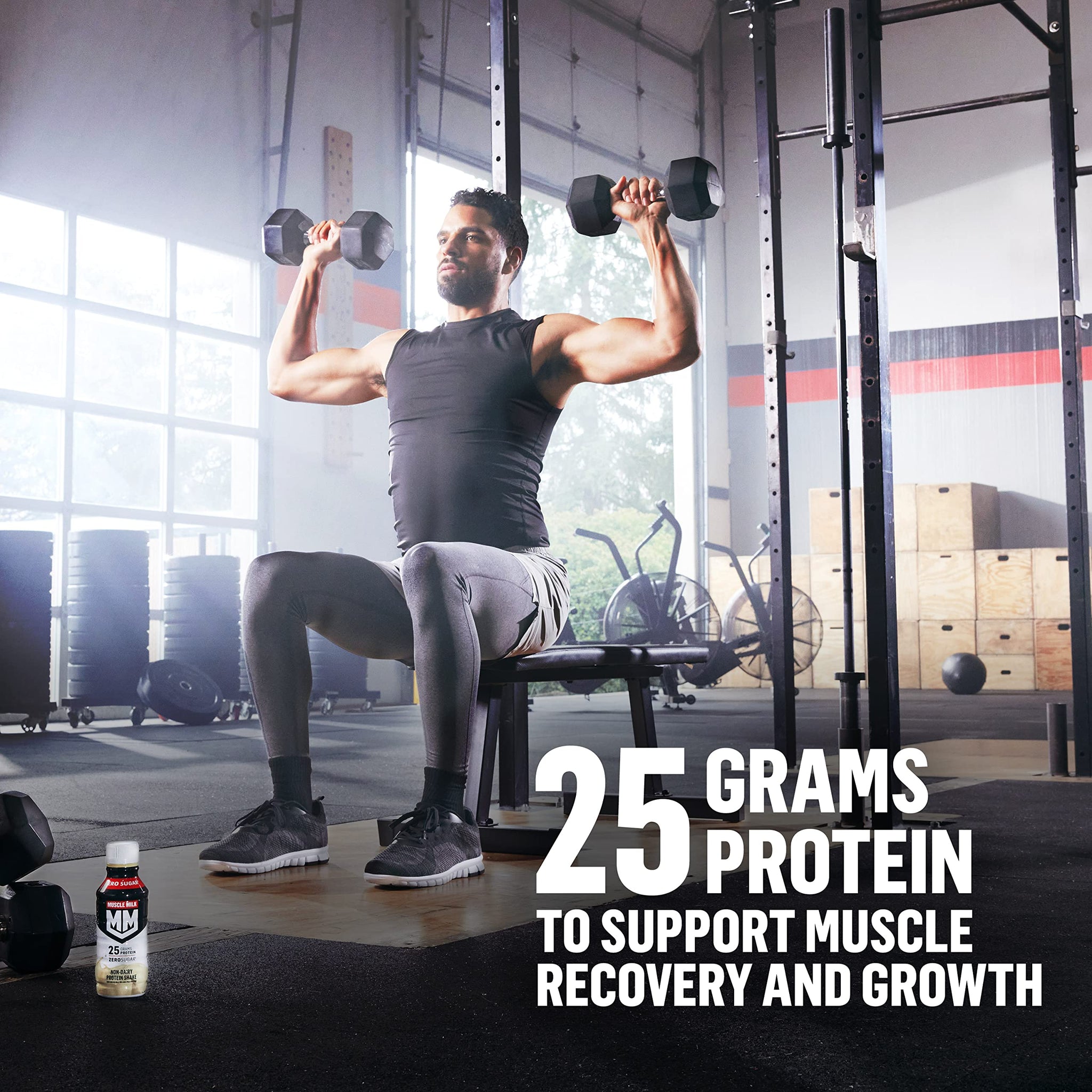 Muscle Milk Genuine Protein Shake, Strawberries 'N Crème, 25g Protein, 14 Fl Oz, 12 Pack