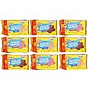 Keebler Sugar Wafers King Size 9 Count Variety Pack, 4.4oz Individual Wafer Cookies, Chocolate, Strawberry & Vanilla Wafers, The Hampton Candy Company