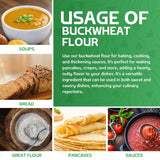 Jiva Organics Buckwheat Flour (Dark) 2 LB Bag - Vegan, Non-GMO, Kuttu, Earthy Flavor