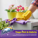 Fabuloso Microfiber Cleaning Cloths for Home & Car, Lint-Free Scratch-Free Rags for Glass, Kitchen & Wood, Reusable Machine Washable, Absorbent