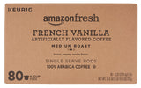 AmazonFresh 80 Ct. K-Cups, French Vanilla Flavored Medium Roast, Keurig K-Cup Brewer Compatible