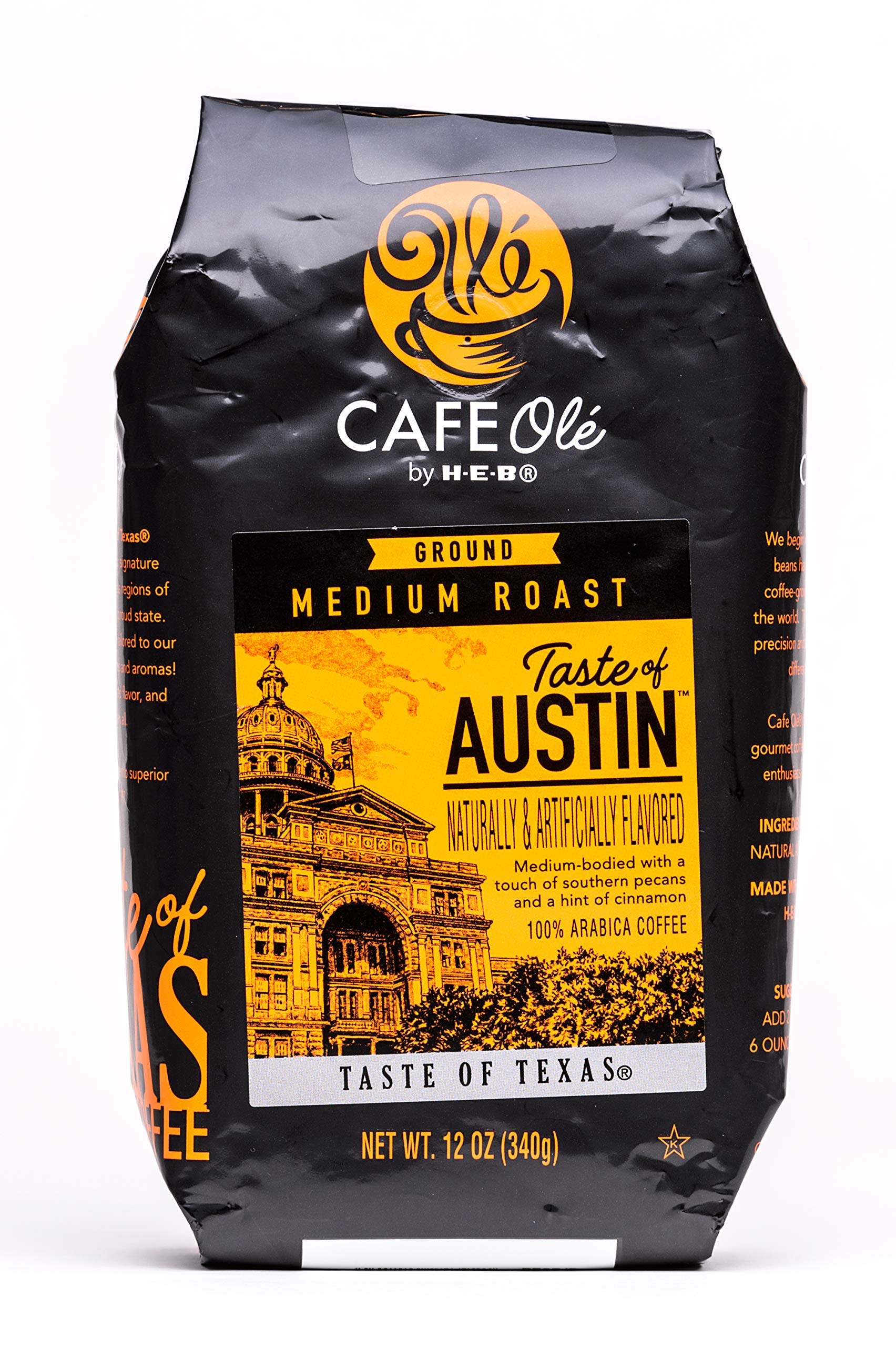 HEB Cafe Ole Taste of Austin Ground Coffee 12 oz (Pack of 1)