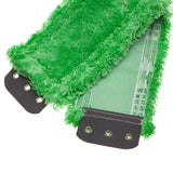 Unger Commercial SmartColor MicroMop 15.0, 16" Wet Dry Microfiber Mop Pad, Reusable - Heavy-Duty Floor Cleaning for Stone & Tile Floors, Green - MM400