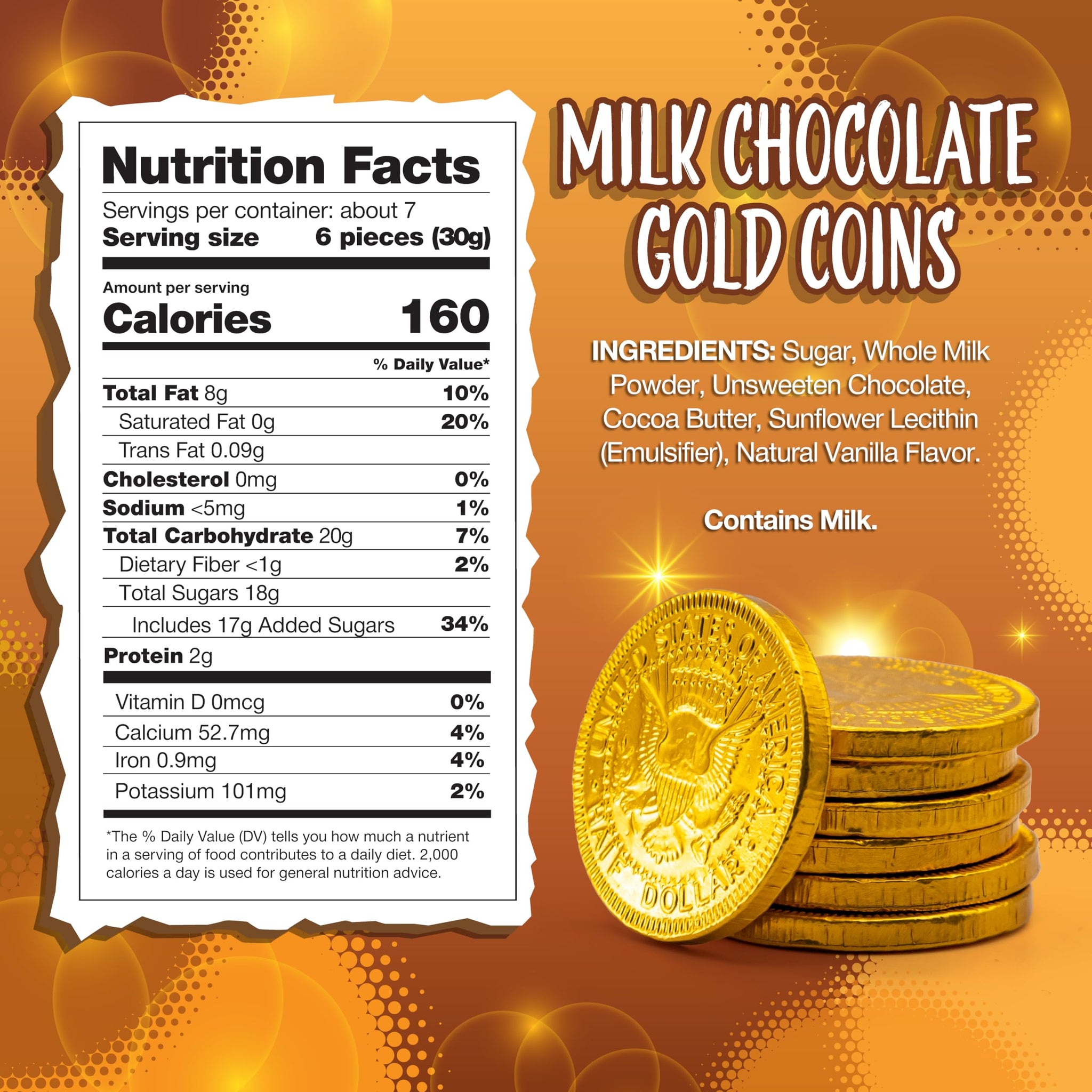 Chocolate Coins | 40 Count Bag | Chocolate Gold Coins | Individually Wrapped Candy for Party Favors, Buffets, Goodie Bags, Holidays, and Celebrations