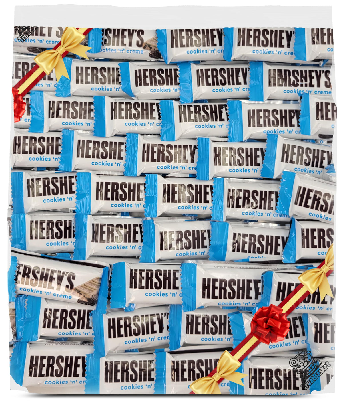 Cookies and Creme Snack Size Chocolate Candy Bars, 1 Pound Bulk Assortment, White Creme with Crunchy Chocolate Cookie Pieces, Individually Wrapped